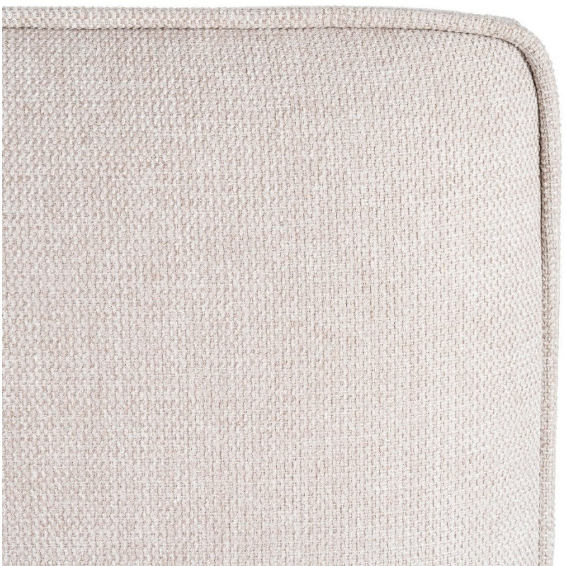 Tête de lit moderne chic 2 personnes 160x100 Tissu Beige Bois contreplaqué Elrino - 3