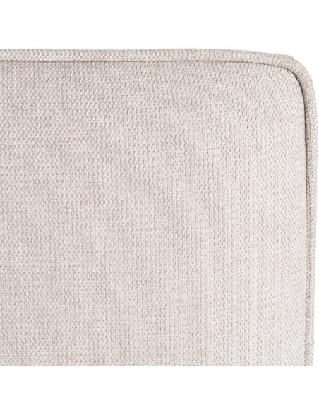 Tête de lit moderne chic 2 personnes 160x100 Tissu Beige Bois contreplaqué Elrino - 3