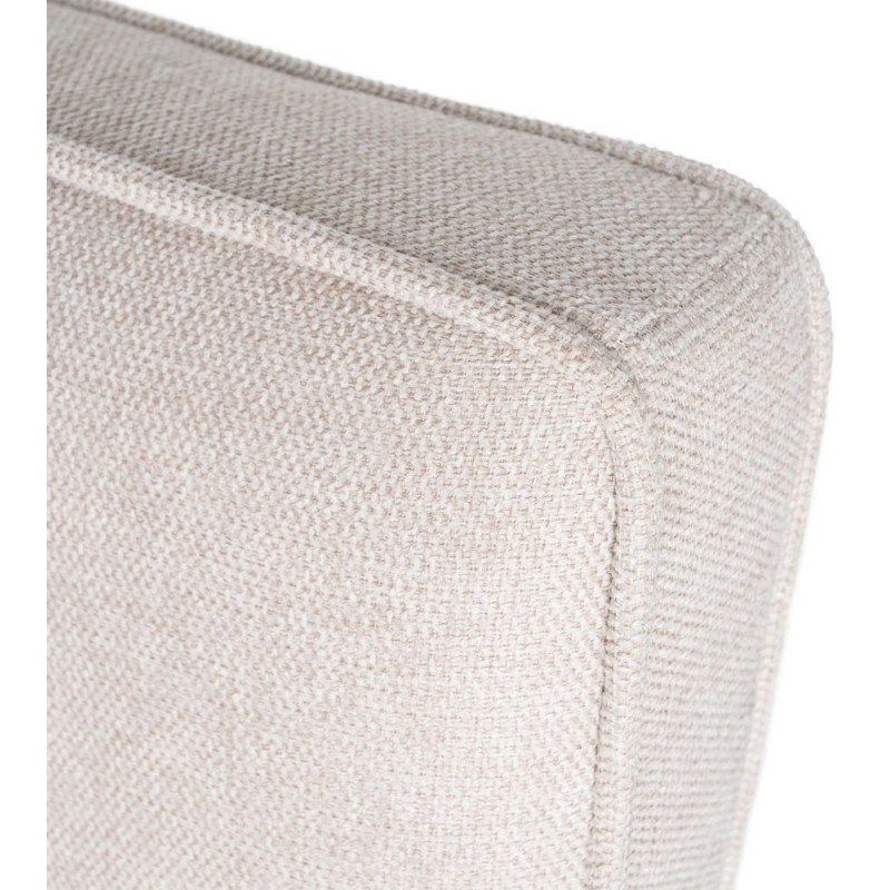 Tête de lit moderne chic 2 personnes 160x100 Tissu Beige Bois contreplaqué Elrino - 4