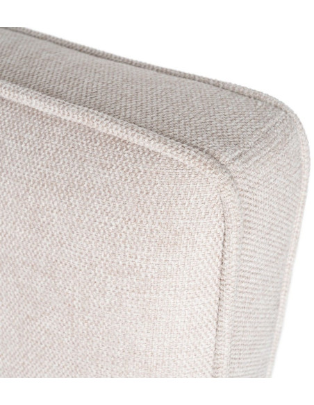 Tête de lit moderne chic 2 personnes 160x100 Tissu Beige Bois contreplaqué Elrino - 4
