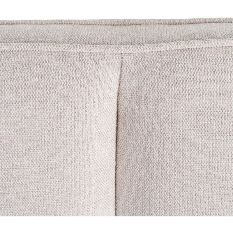 Tête de lit moderne chic 2 personnes 160x100 Tissu Beige Bois contreplaqué Elrino - 5