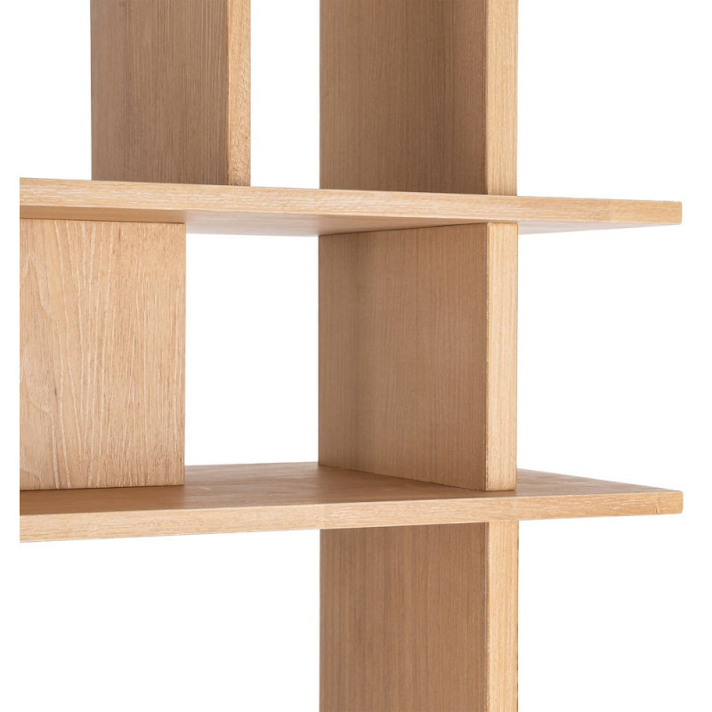 Grande Étagère moderne 7 niveaux en Bois d'hévéa Naturel Cenira - 4
