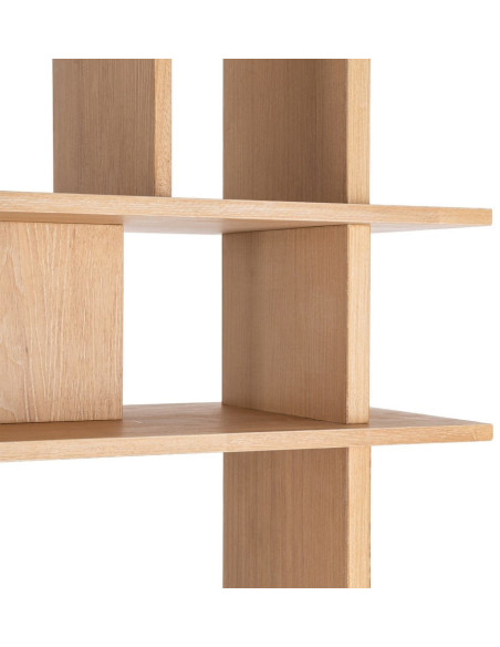 Grande Étagère moderne 7 niveaux en Bois d'hévéa Naturel Cenira - 4