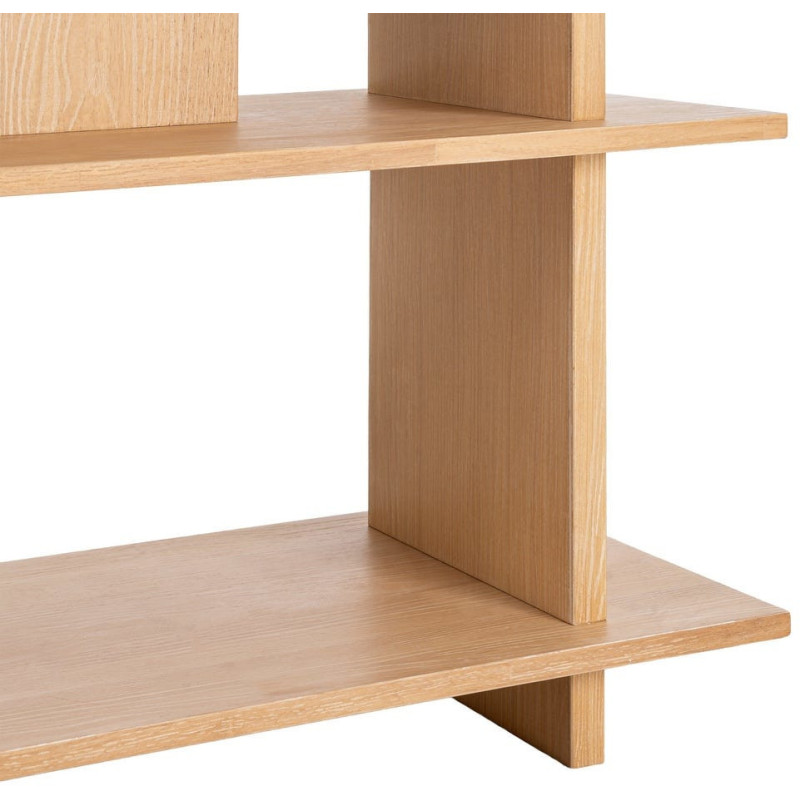 Grande Étagère moderne 7 niveaux en Bois d'hévéa Naturel Cenira - 6
