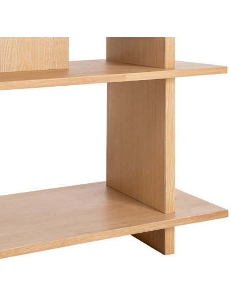 Grande Étagère moderne 7 niveaux en Bois d'hévéa Naturel Cenira - 6