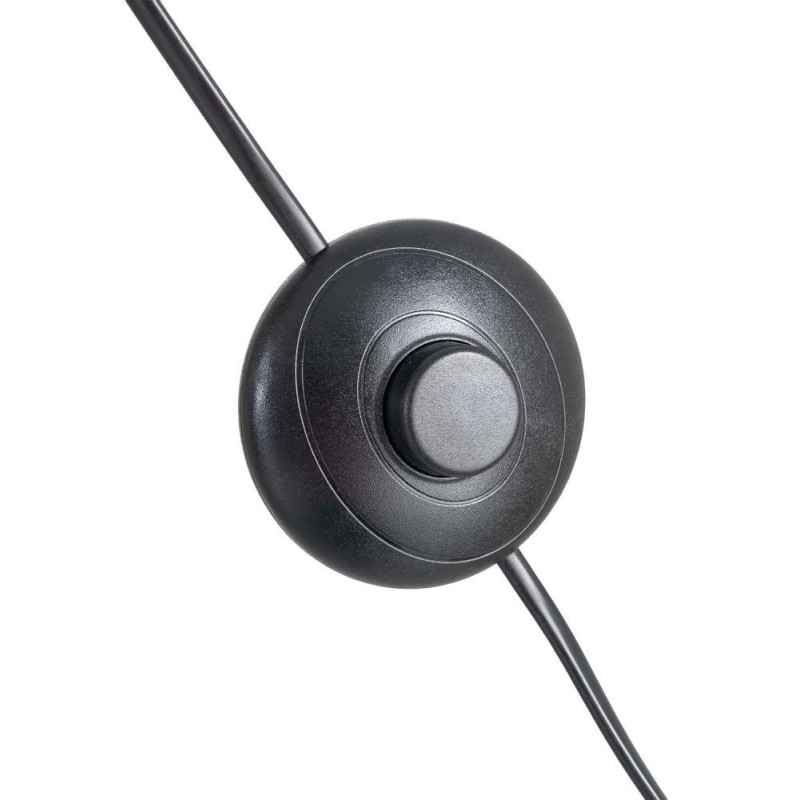 Grand Lampadaire Arc style années 60 Hauteur 197 cm en Métal Argenté Coton Blanc Marbre Noir Yaviel - 6