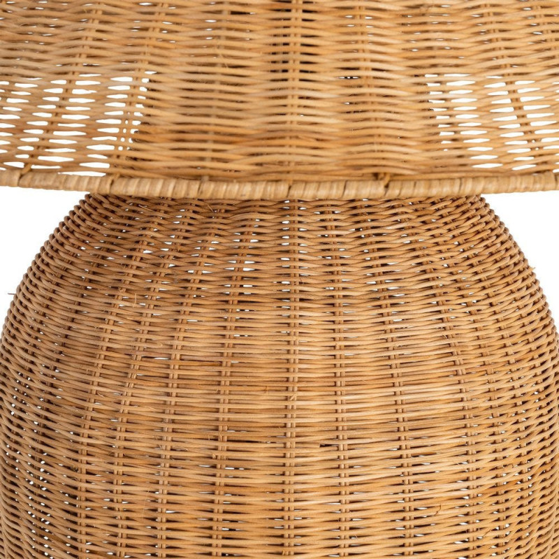 Lampadaire bohème chic Hauteur 99 cm en Rotin Naturel Tressé Métal Silina - 4