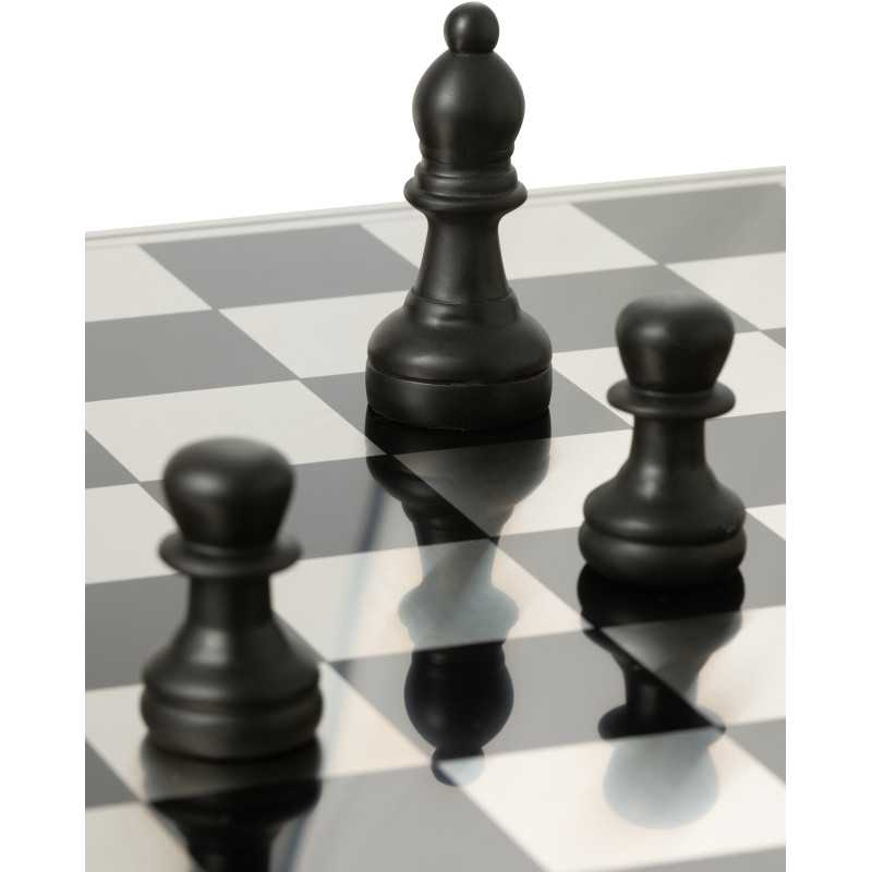 Grand Échiquier moderne chic 60 cm en Résine Doré Noir Cavalys - 7
