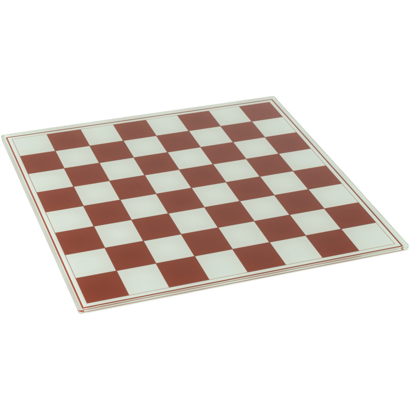 Grand Échiquier moderne chic 60 cm en Résine Blanc Rouge Stratellis - 3