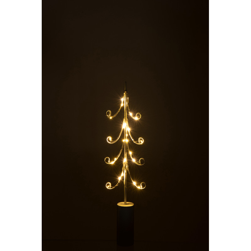 Grand Sapin de Noël déco design lumineux Hauteur 59 cm en Métal Blanc Treesmas - 3