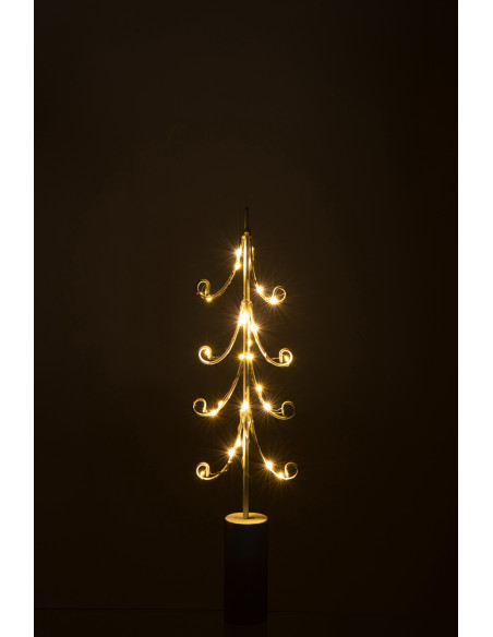 Grand Sapin de Noël déco design lumineux Hauteur 59 cm en Métal Blanc Treesmas - 3