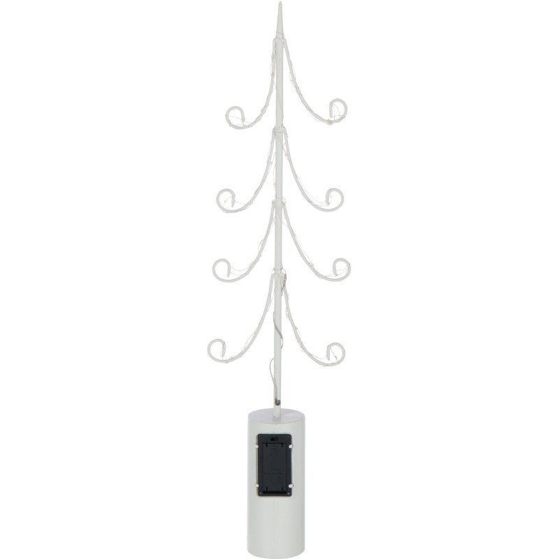 Grand Sapin de Noël déco design lumineux Hauteur 59 cm en Métal Blanc Treesmas - 4