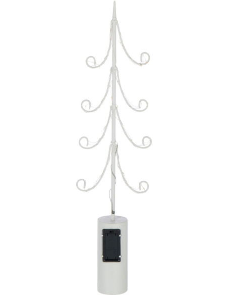 Grand Sapin de Noël déco design lumineux Hauteur 59 cm en Métal Blanc Treesmas - 4