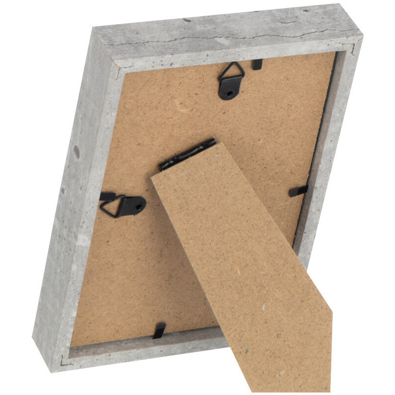 Petite Cadre photo minimaliste Rectangulaire en Bois MDF Gris clair Pour photo 10x15 cm Piedri - 2