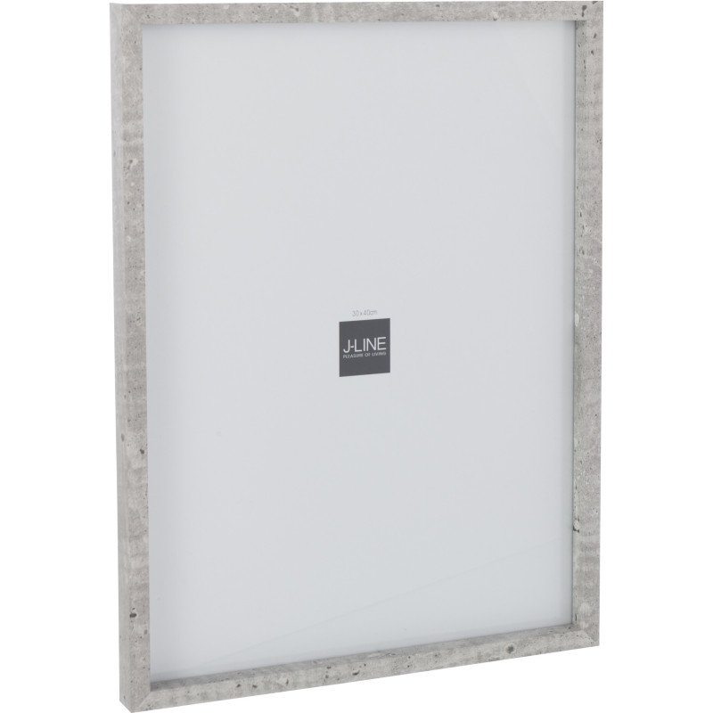 Grand Cadre photo mural minimaliste Rectangulaire en Bois MDF Gris clair Pour photo 30x40 cm Piedri - 1