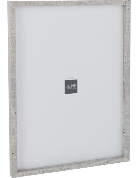 Grand Cadre photo mural minimaliste Rectangulaire en Bois MDF Gris clair Pour photo 30x40 cm Piedri - 1