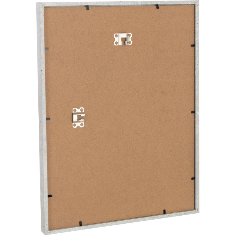 Grand Cadre photo mural minimaliste Rectangulaire en Bois MDF Gris clair Pour photo 30x40 cm Piedri - 2
