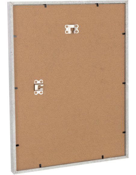 Grand Cadre photo mural minimaliste Rectangulaire en Bois MDF Gris clair Pour photo 30x40 cm Piedri - 2