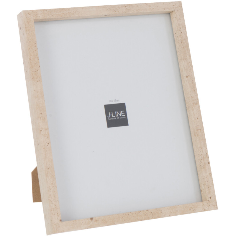 Grand Cadre photo minimaliste Rectangulaire en Bois MDF Naturel Pour photo 20x25 cm Fauna - 1
