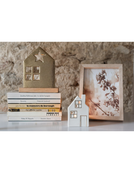 Grand Cadre photo minimaliste Rectangulaire en Bois MDF Naturel Pour photo 20x25 cm Fauna - 2