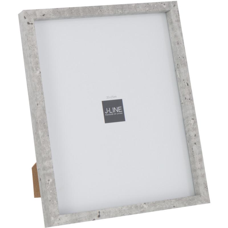 Grand Cadre photo minimaliste Rectangulaire en Bois MDF Gris clair Pour photo 20x25 cm Piedri - 1