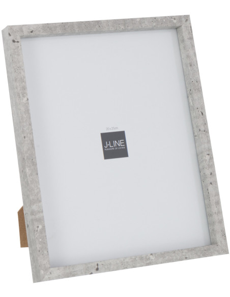 Grand Cadre photo minimaliste Rectangulaire en Bois MDF Gris clair Pour photo 20x25 cm Piedri - 1
