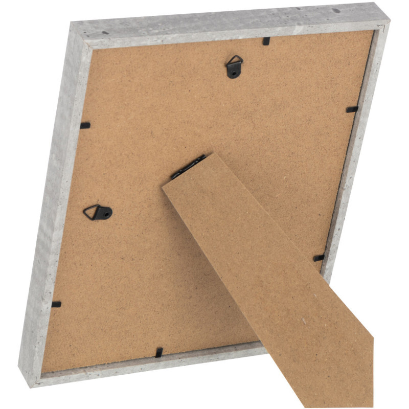 Grand Cadre photo minimaliste Rectangulaire en Bois MDF Gris clair Pour photo 20x25 cm Piedri - 3