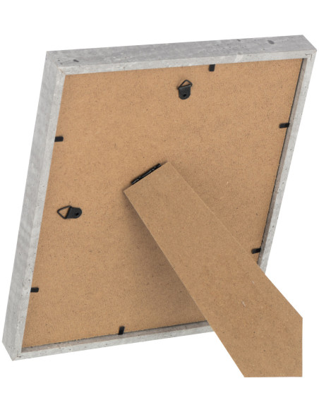 Grand Cadre photo minimaliste Rectangulaire en Bois MDF Gris clair Pour photo 20x25 cm Piedri - 3