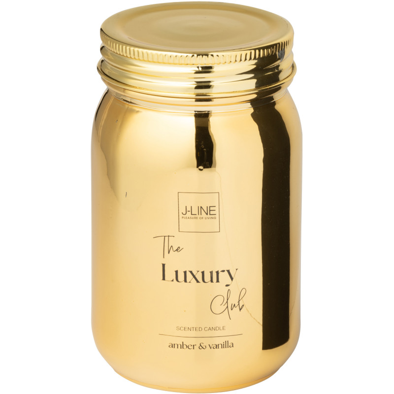 Bougie parfumée bocal Senteur orientale Amber & Vanilla 69 heures en Verre Doré The Luxury Club - 2