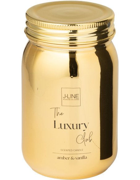 Bougie parfumée bocal Senteur orientale Amber & Vanilla 69 heures en Verre Doré The Luxury Club - 2