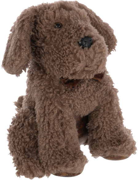 Grand Cale porte original Chien Hauteur 30 cm en Tissu Marron Waffi - 1