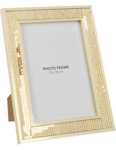 Cadre photo boule à facettes en Miroir Doré Pour photo 13x18 cm Disco - 1