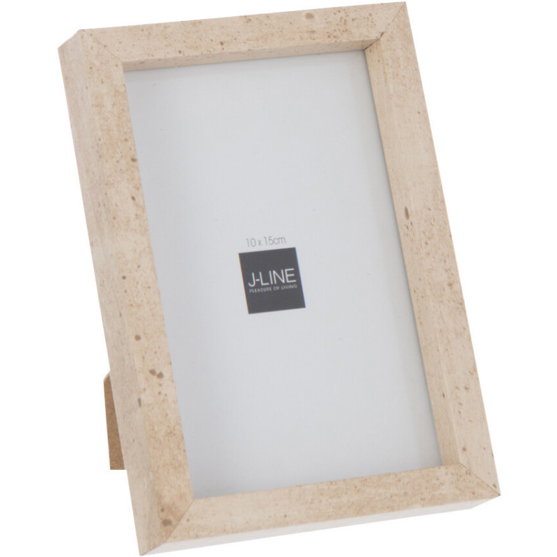 Petite Cadre photo minimaliste Rectangulaire en Bois MDF Naturel Pour photo 10x15 cm Fauna - 1