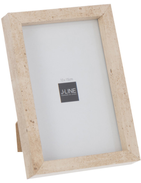 Petite Cadre photo minimaliste Rectangulaire en Bois MDF Naturel Pour photo 10x15 cm Fauna - 1