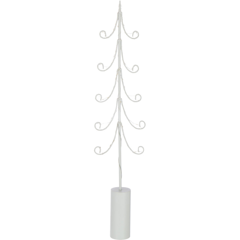 Grand Sapin de Noël XL déco design lumineux Hauteur 72 cm en Métal Blanc Treesmas - 1
