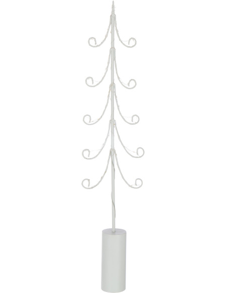 Grand Sapin de Noël XL déco design lumineux Hauteur 72 cm en Métal Blanc Treesmas - 1