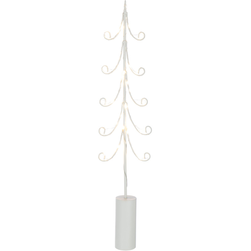 Grand Sapin de Noël XL déco design lumineux Hauteur 72 cm en Métal Blanc Treesmas - 2