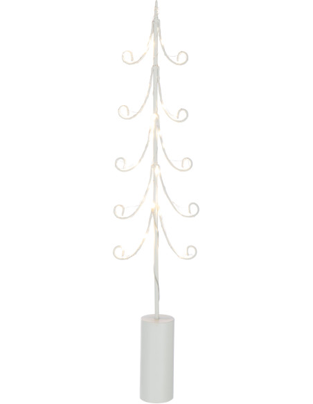Grand Sapin de Noël XL déco design lumineux Hauteur 72 cm en Métal Blanc Treesmas - 2