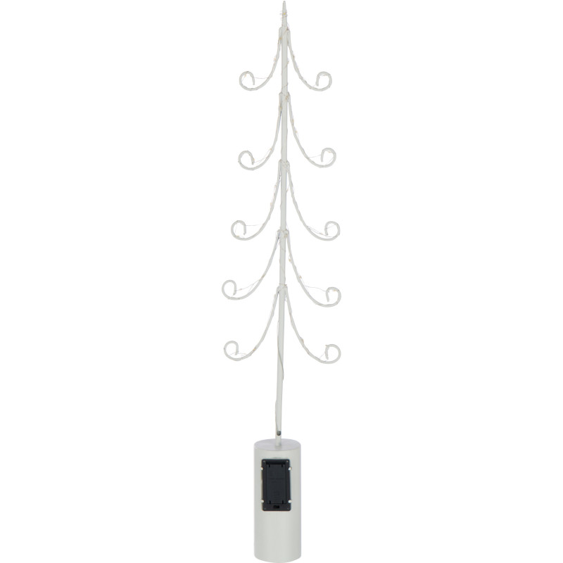 Grand Sapin de Noël XL déco design lumineux Hauteur 72 cm en Métal Blanc Treesmas - 4