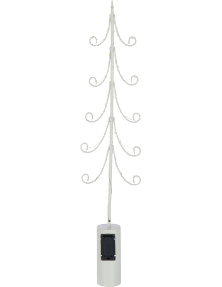 Grand Sapin de Noël XL déco design lumineux Hauteur 72 cm en Métal Blanc Treesmas - 4
