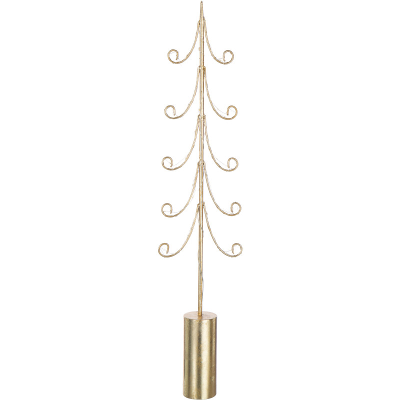 Grand Sapin de Noël XL déco design lumineux Hauteur 72 cm en Métal Doré Treesmas - 1