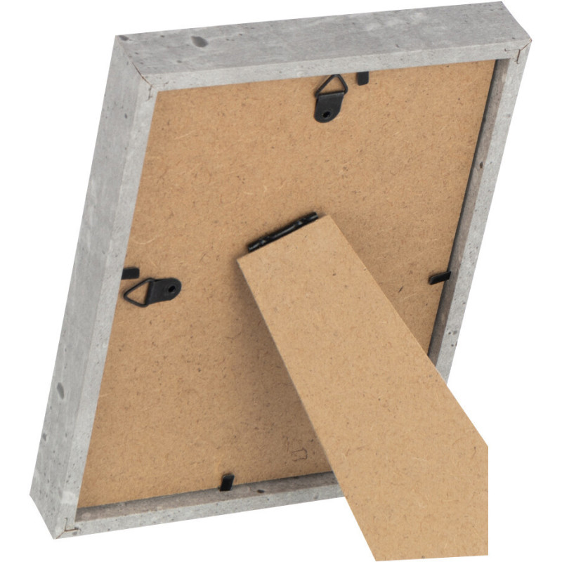 Cadre photo minimaliste Rectangulaire en Bois MDF Gris clair Pour photo 13x18 cm Piedri - 3