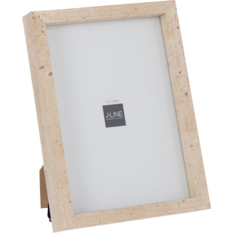 Cadre photo minimaliste Rectangulaire en Bois MDF Naturel Pour photo 13x18 cm Fauna - 1
