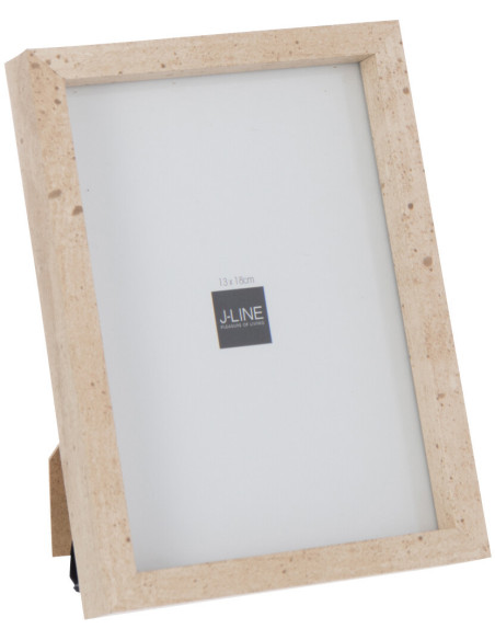 Cadre photo minimaliste Rectangulaire en Bois MDF Naturel Pour photo 13x18 cm Fauna - 1