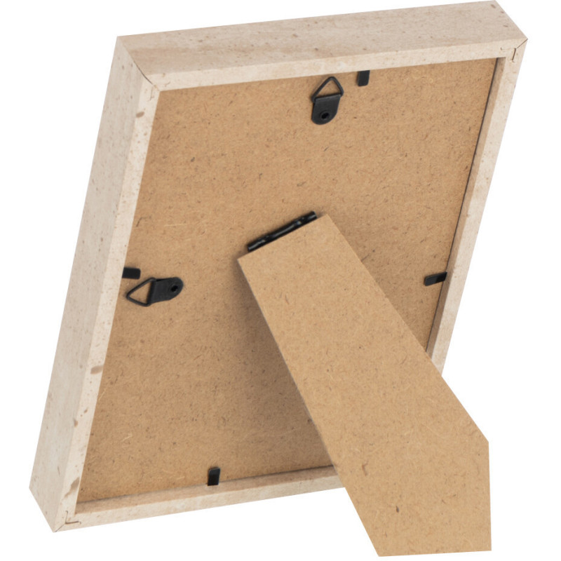Cadre photo minimaliste Rectangulaire en Bois MDF Naturel Pour photo 13x18 cm Fauna - 3