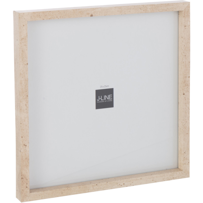 Cadre photo mural minimaliste Carré en Bois MDF Naturel Pour photo 25x25 cm Fauna - 1