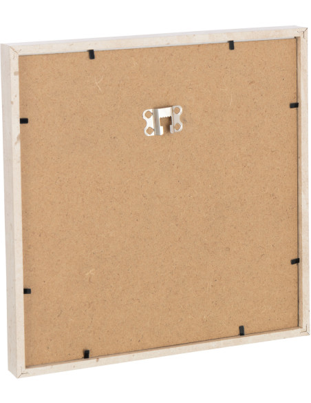 Cadre photo mural minimaliste Carré en Bois MDF Naturel Pour photo 25x25 cm Fauna - 2