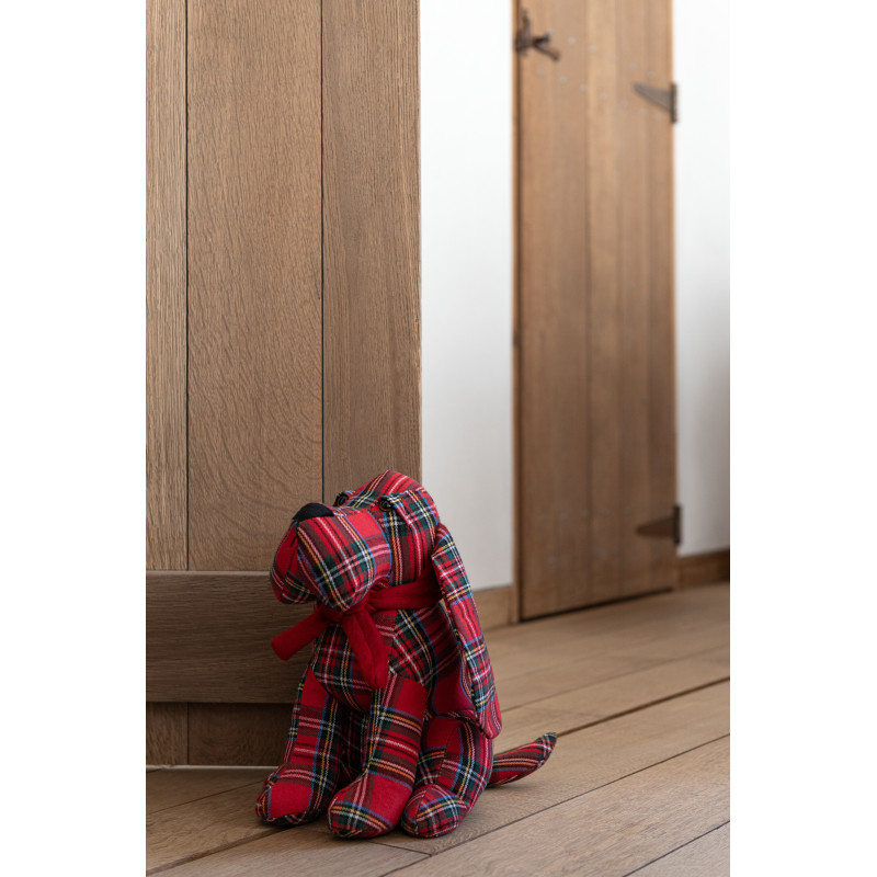 Cale porte original écossais Chien Hauteur 30 cm en Tissu Rouge Vert Motif carreaux Dogglish (Lot de 2) - 2