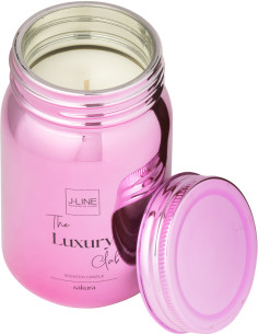 Bougie parfumée bocal Senteur florale Sakura 69 heures en Verre Rose The Luxury Club - 1