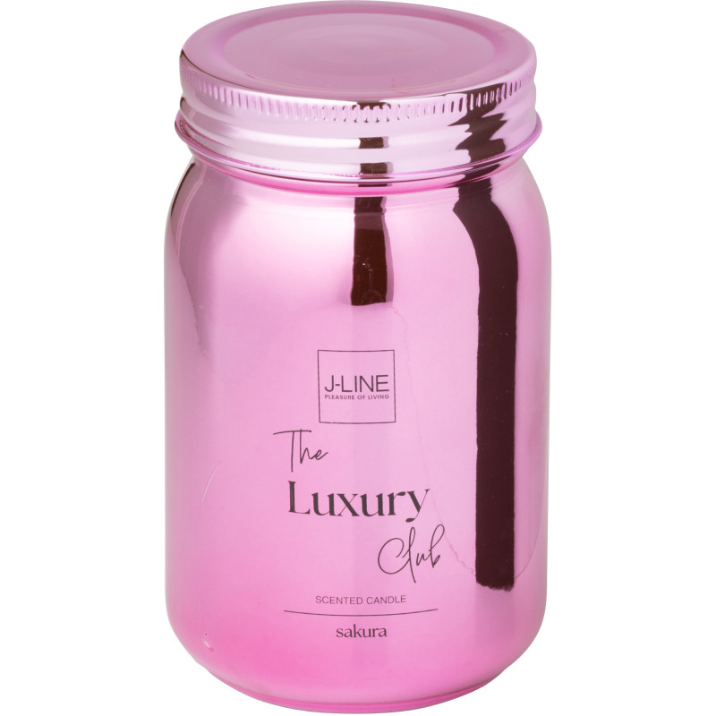 Bougie parfumée bocal Senteur florale Sakura 69 heures en Verre Rose The Luxury Club - 3